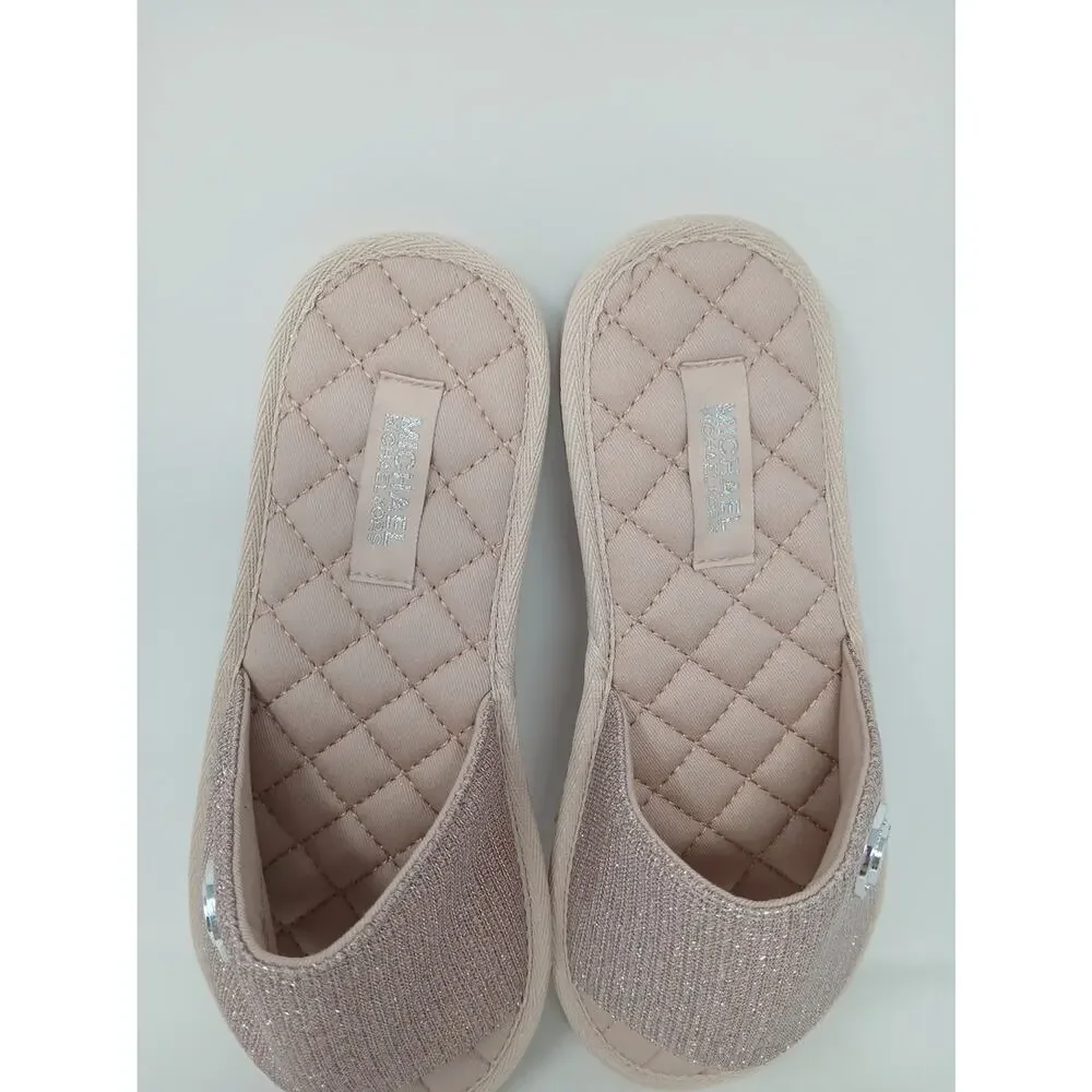 Michael Kors Eva Sole Slide Sandal Women’s MK Sz 8 Eva Sole RX21C Bedazzled New